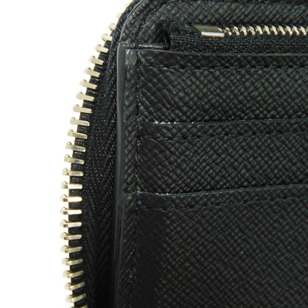 LOUIS VUITTON Long Wallet Zippy Vertical LV Logo Black New Round Zipper Taiga... - Picture 14 of 16